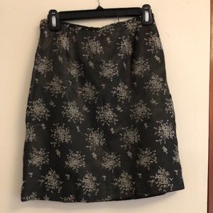 Flower print skirt